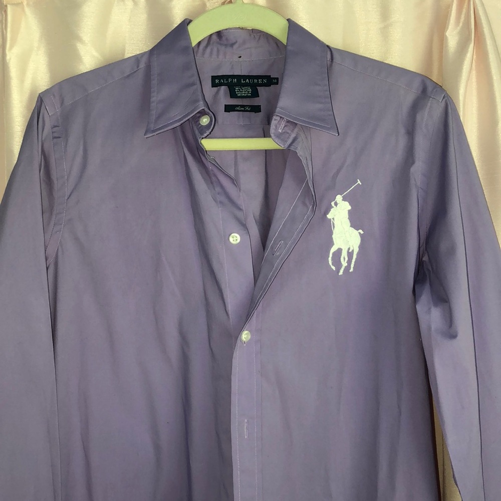 Ralph Lauren Slim Fit Purple Button down Shirt